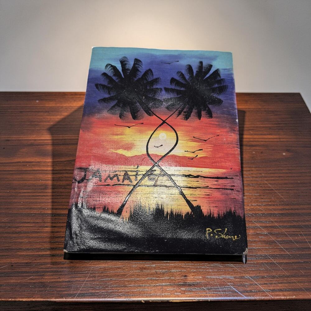 Hand Painted Beach View Jamaica Signed